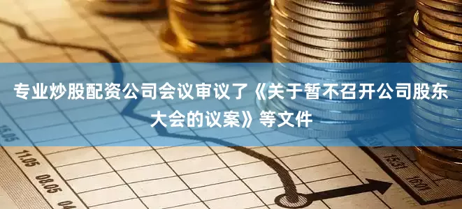 专业炒股配资公司会议审议了《关于暂不召开公司股东大会的议案》等文件